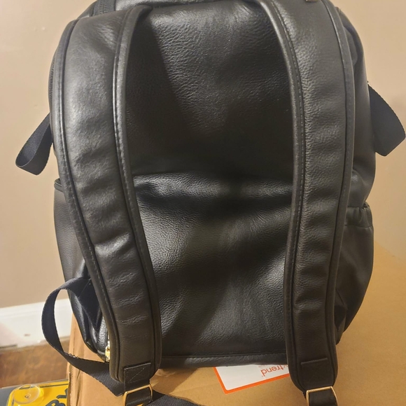 Itzy Ritzy Black Backpack with Gold Accents